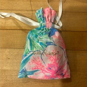 Lilly Pulitzer Floral Drawstring Bag - Pink, Blue, Green